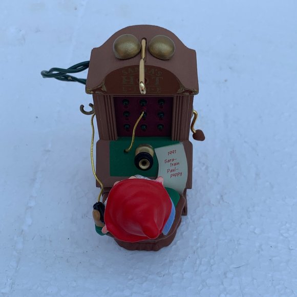 Santa's Hot Line Hallmark Magic Christmas Ornament - 1991 - Picture 6 of 12